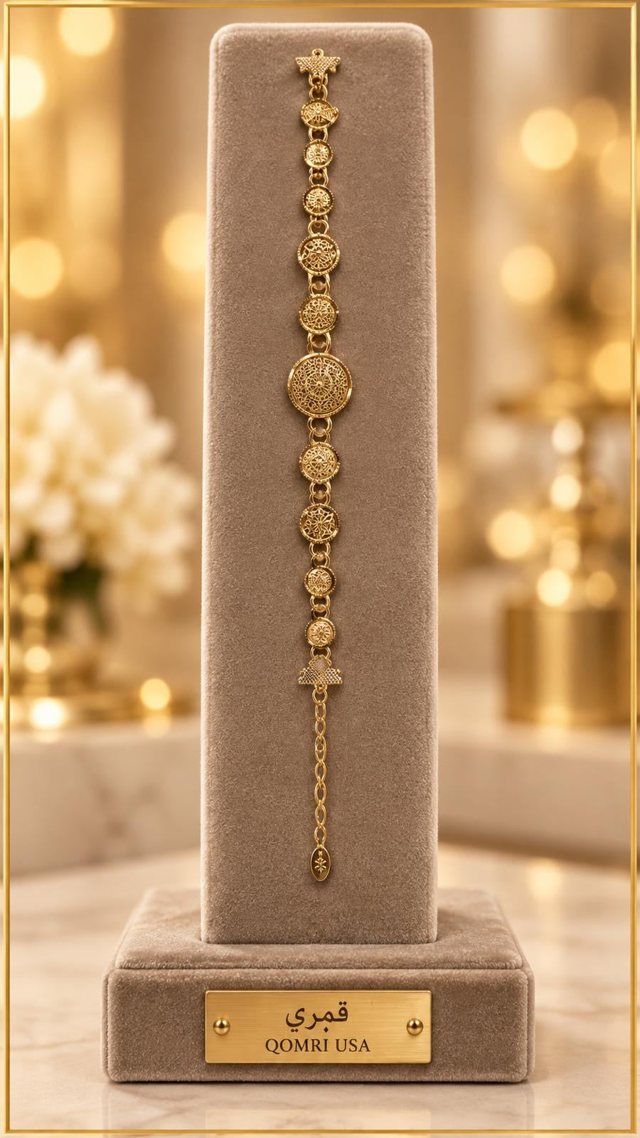 Golden Medallion Bracelet